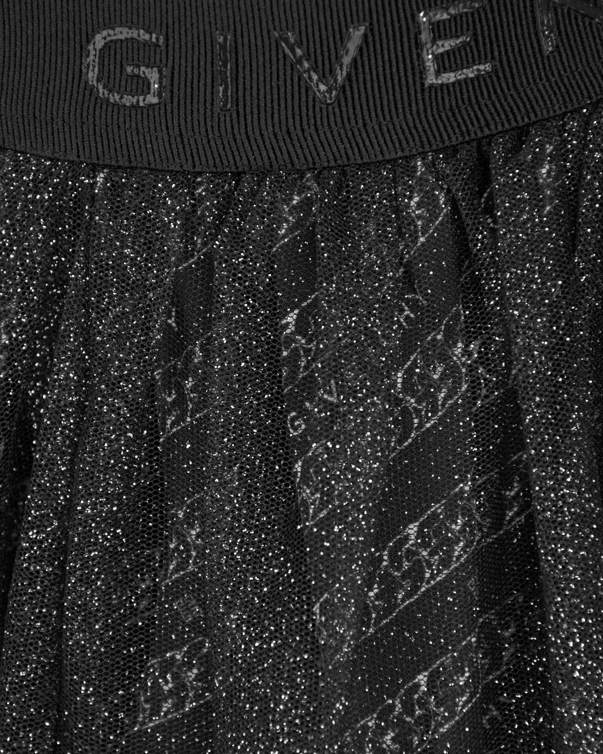 Черная юбка из фатина Givenchy детская, размер 116, цвет черный - фото 3