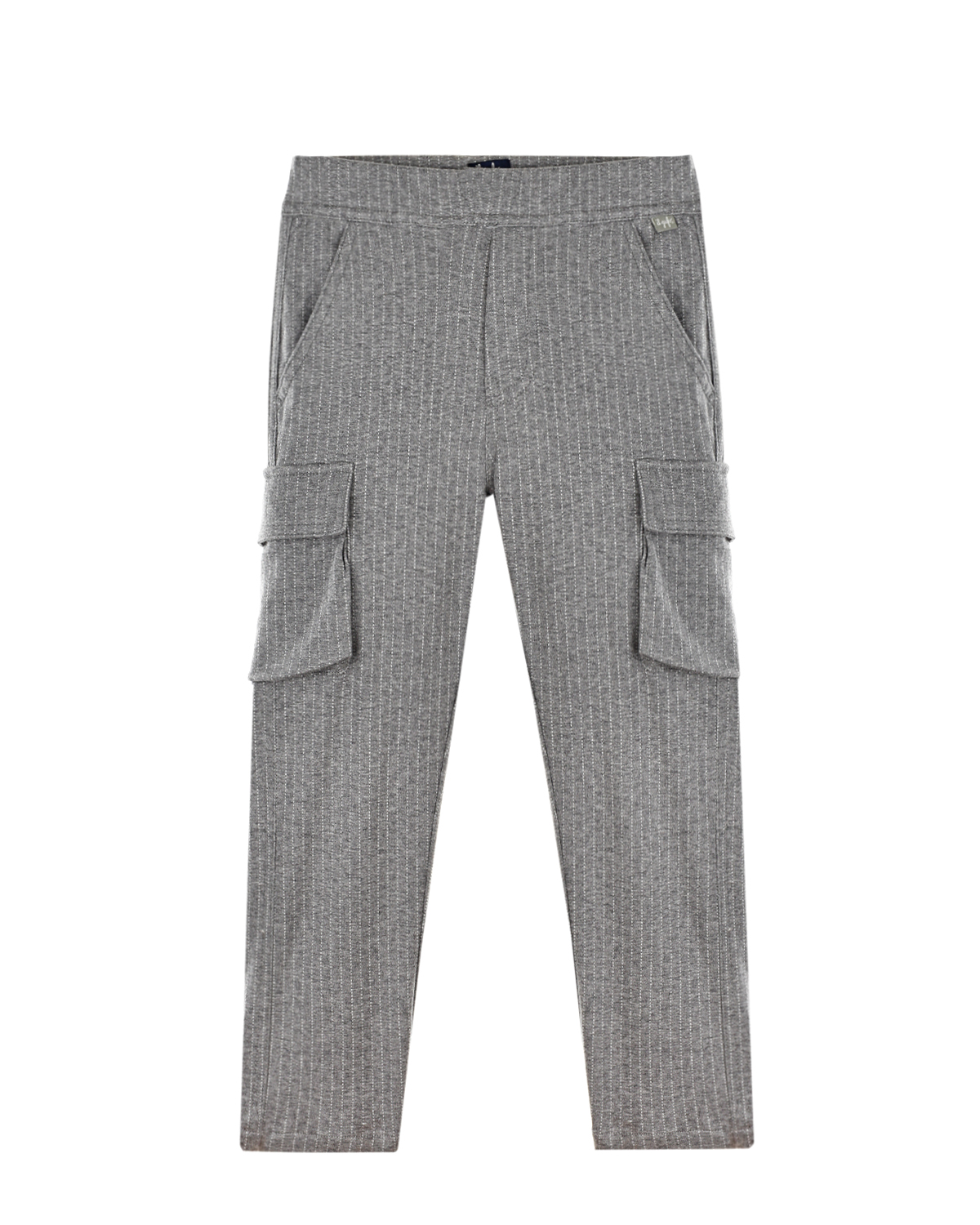 Серые вельветовые брюки IL Gufo детские, размер 128, цвет серый