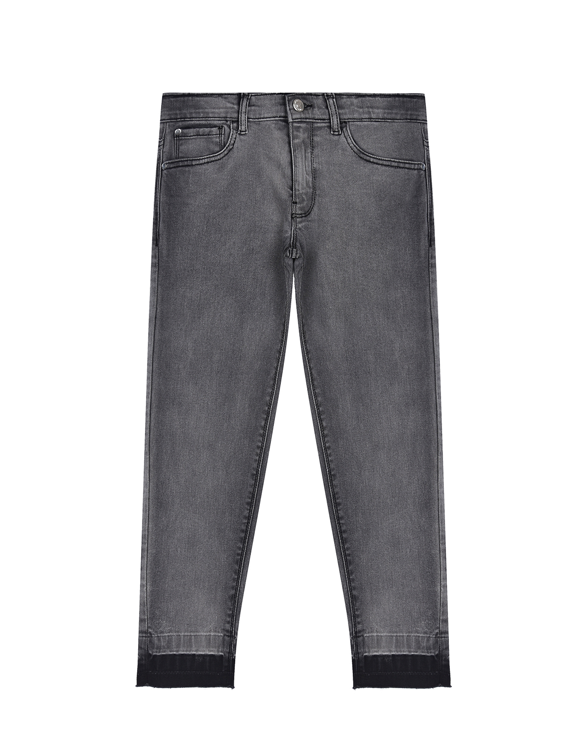Серые узкие джинсы Its in my jeans, размер 140, цвет серый - фото 1