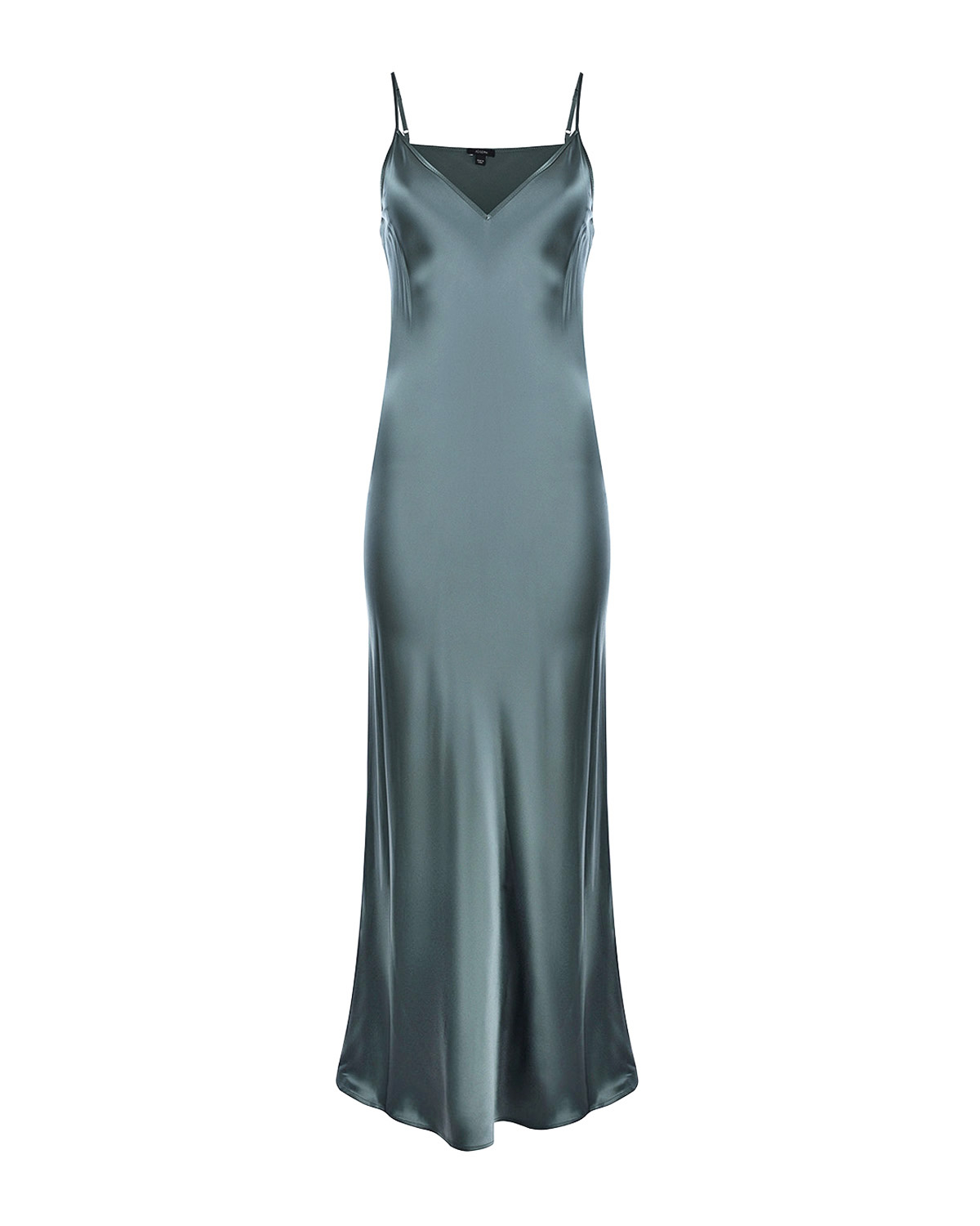 Шелковое платье-комбинация изумрудного цвета Joseph, размер 38 - фото 1
