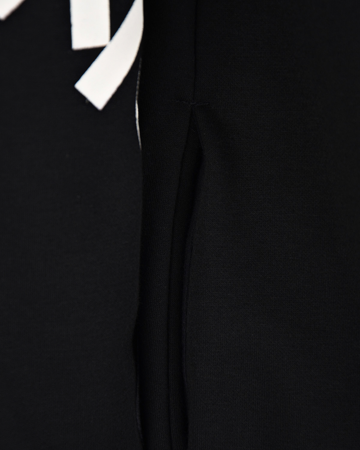 Черное платье с лого на рукавах KENZO детское, размер 128, цвет черный - фото 4