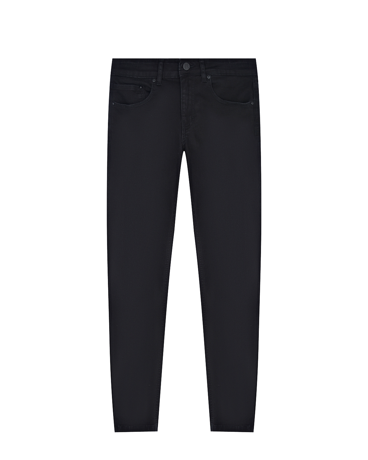 Черные джинсы с тисненым логотипом Karl Lagerfeld kids детские, размер 152, цвет черный - фото 1