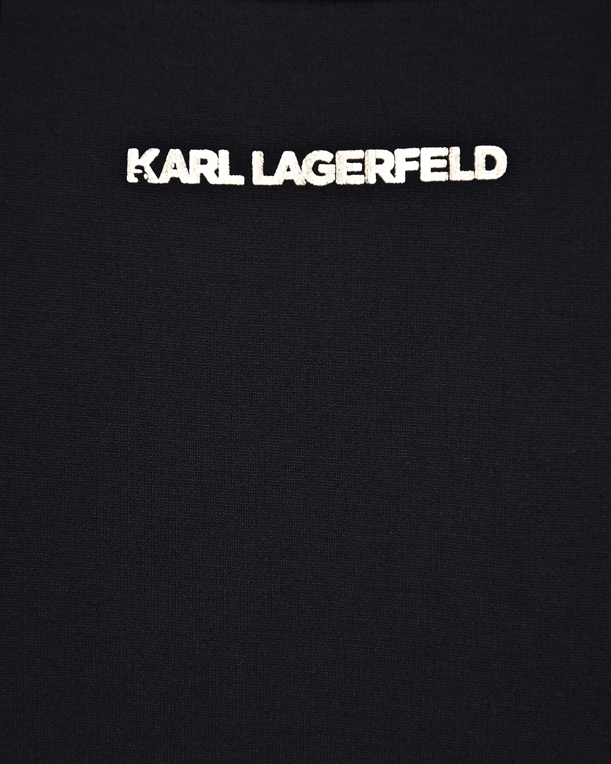 Черный свитшот с белым принтом Karl Lagerfeld kids детский, размер 152 - фото 4