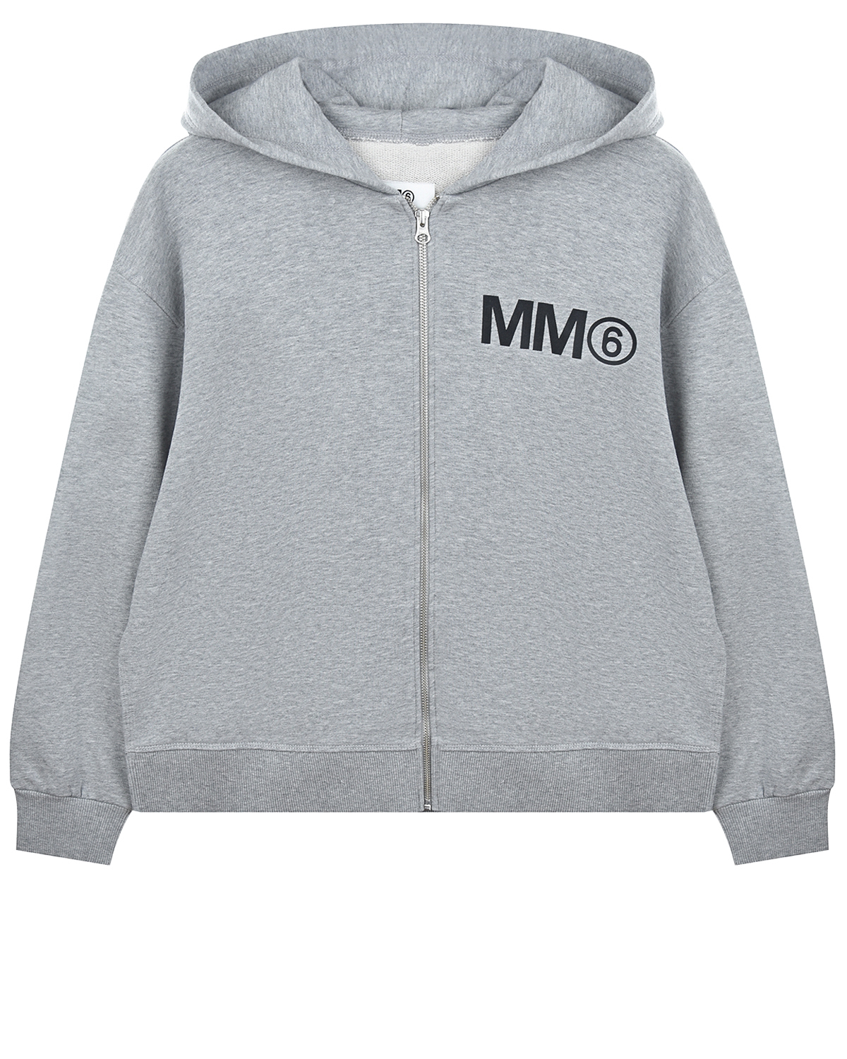 Серая спортивная куртка с капюшоном MM6 Maison Margiela детская, размер 140, цвет серый