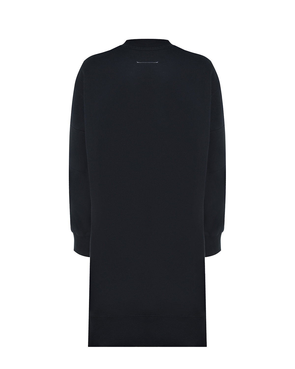 Черное платье-свитшот MM6 Maison Margiela детское, размер 176, цвет черный - фото 2