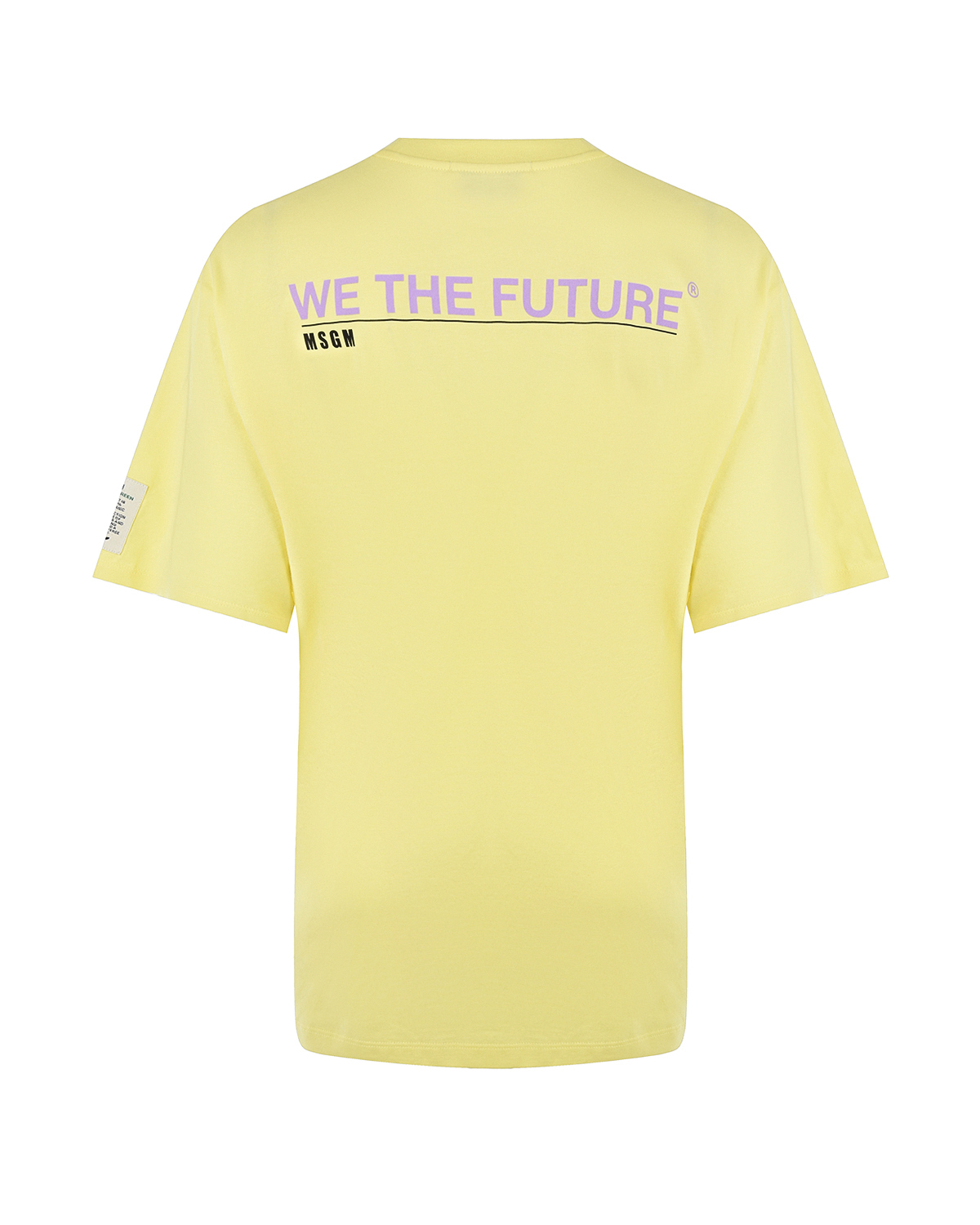Желтая футболка с принтом "fantastic" MSGM, размер 42, цвет желтый - фото 5