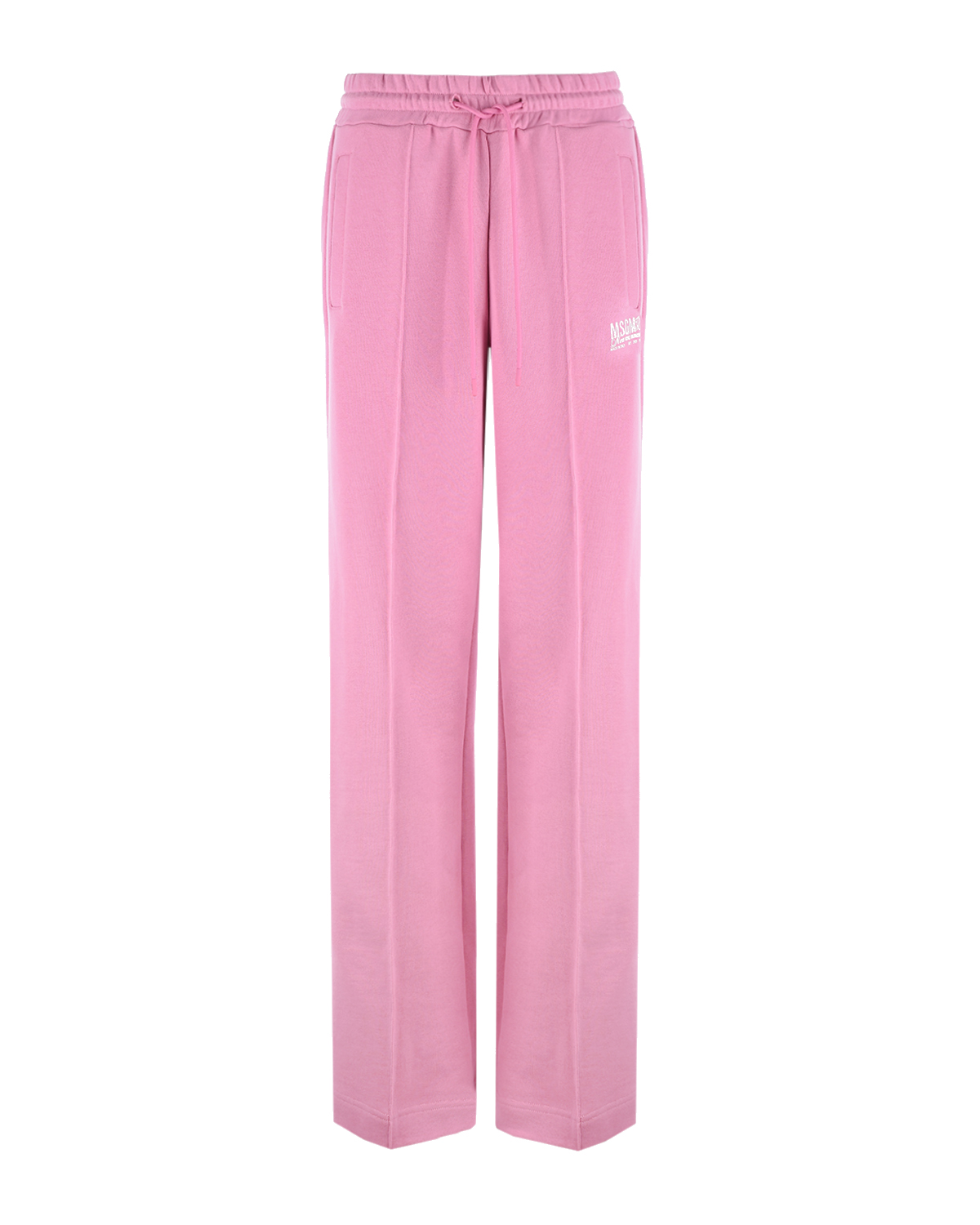 Розовые спортивные брюки со стрелками MSGM, размер 42, цвет розовый - фото 1