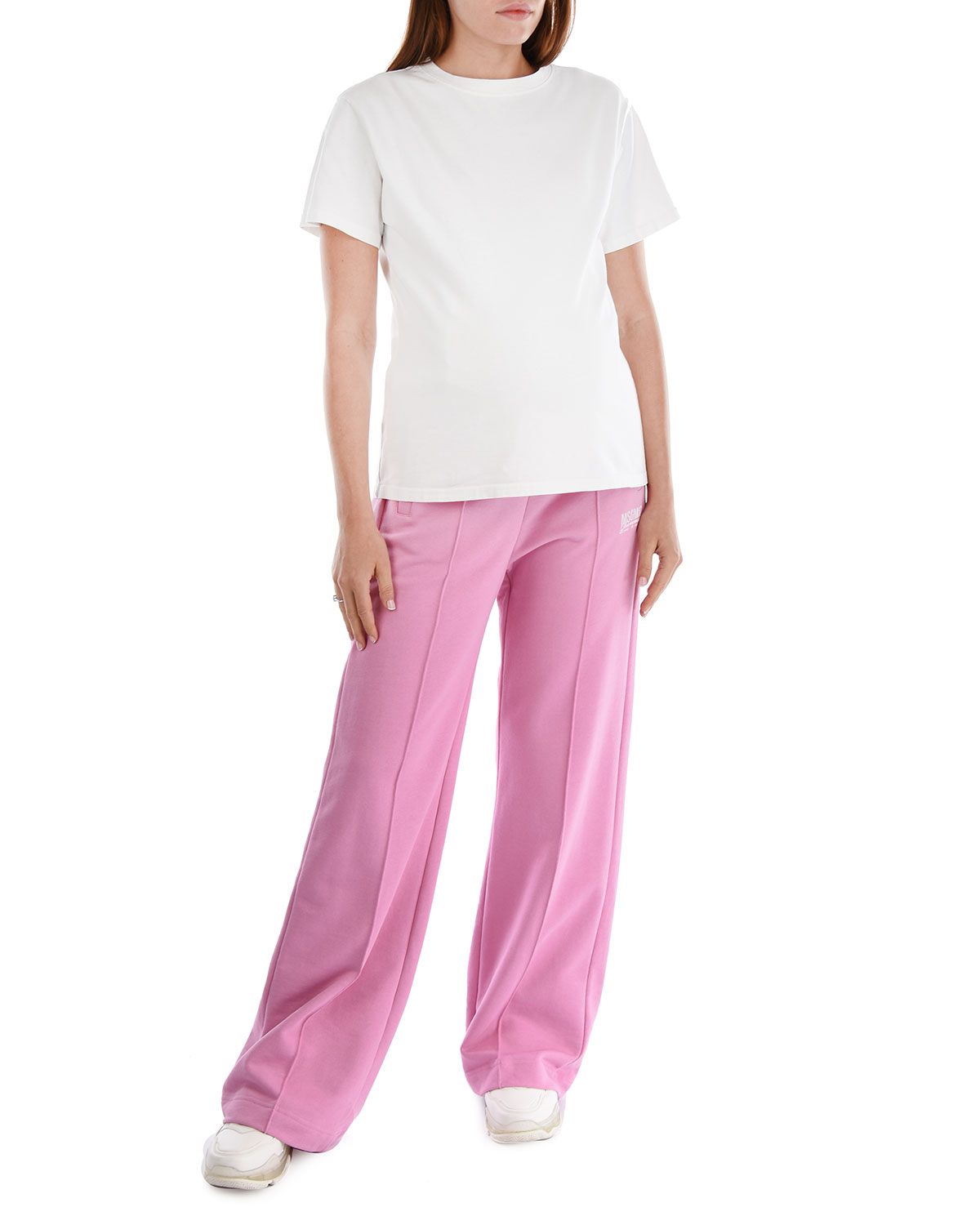 Розовые спортивные брюки со стрелками MSGM, размер 42, цвет розовый - фото 3