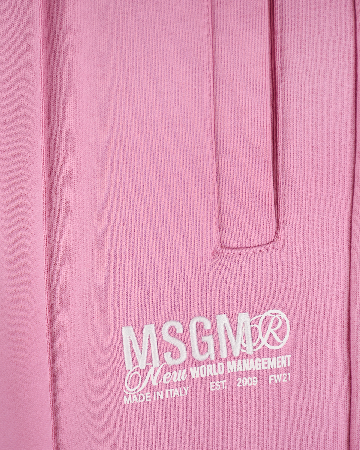 Розовые спортивные брюки со стрелками MSGM, размер 42, цвет розовый - фото 7