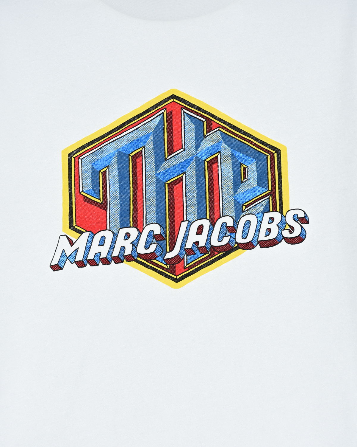 Белая футболка с логотипом Marc Jacobs (The) детская, размер 128, цвет белый Белая футболка с логотипом Marc Jacobs (The) детская - фото 3