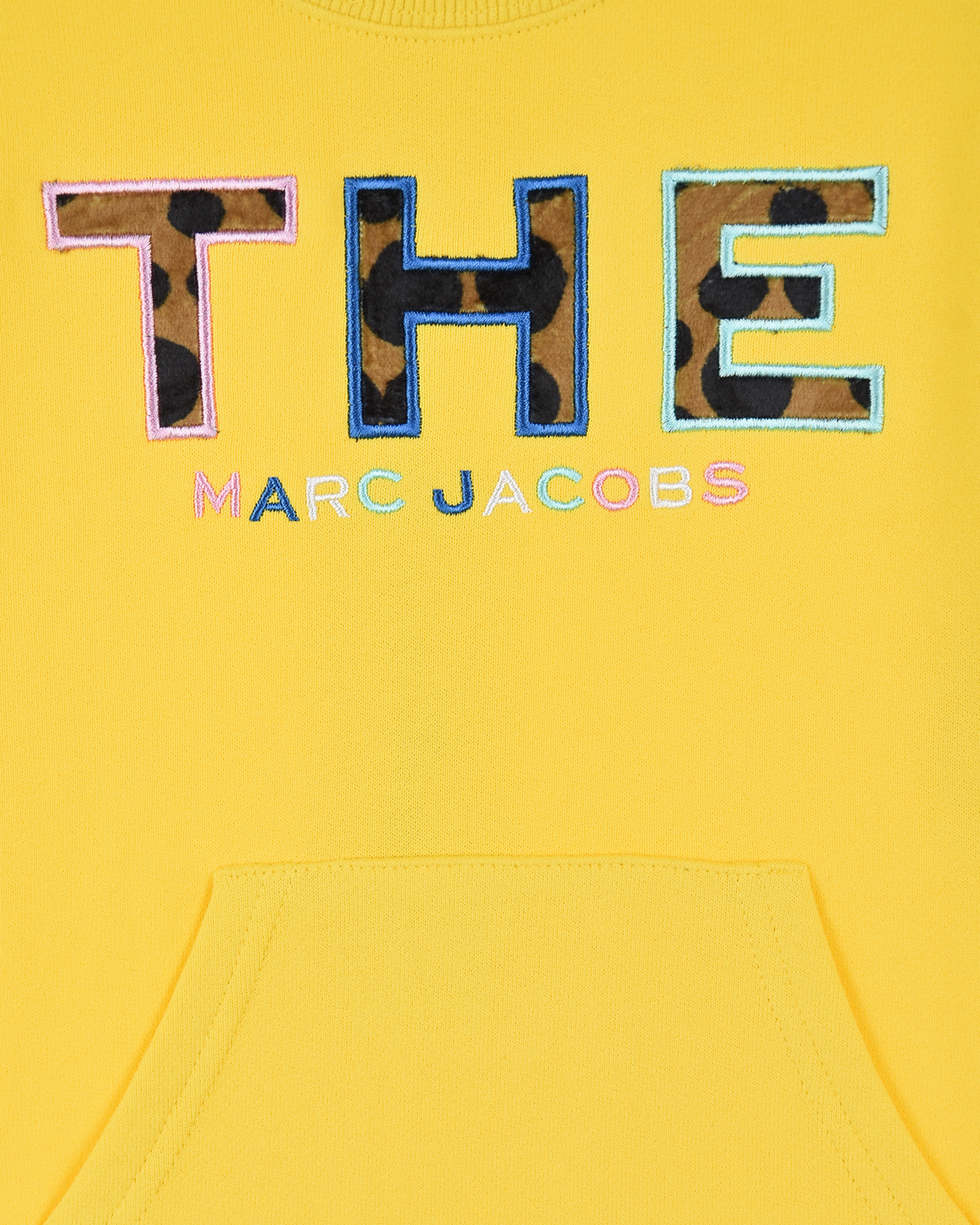Желтое трикотажное платье Marc Jacobs (The) детское, размер 98, цвет желтый Желтое трикотажное платье Marc Jacobs (The) детское - фото 3