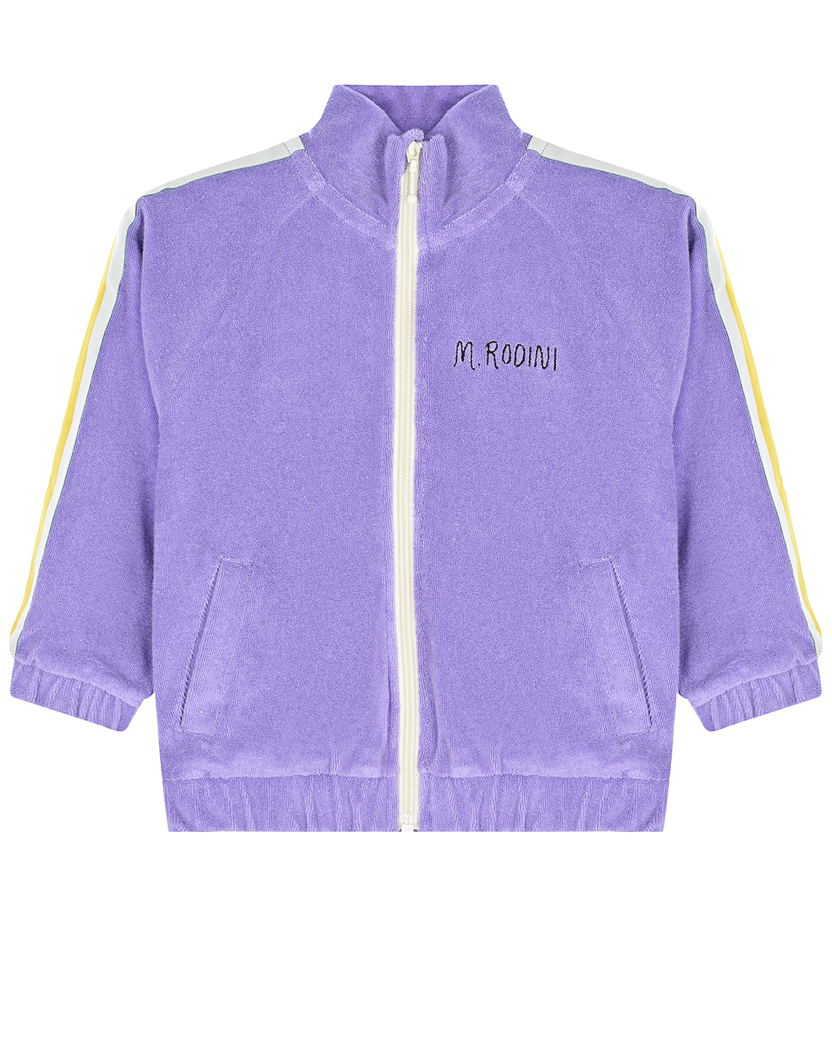 Фиолетовая спортивная куртка Mini Rodini детская, размер 116, цвет фиолетовый - фото 1