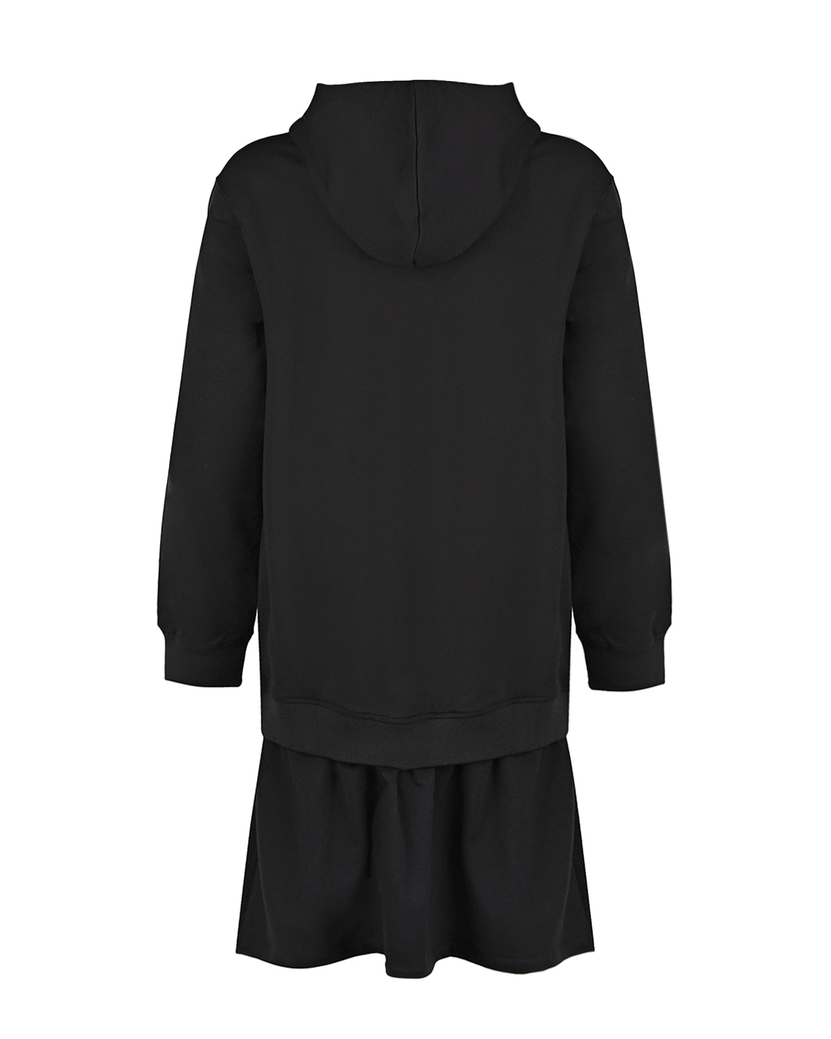 Черное платье-худи Moschino детское, размер 152, цвет черный - фото 2