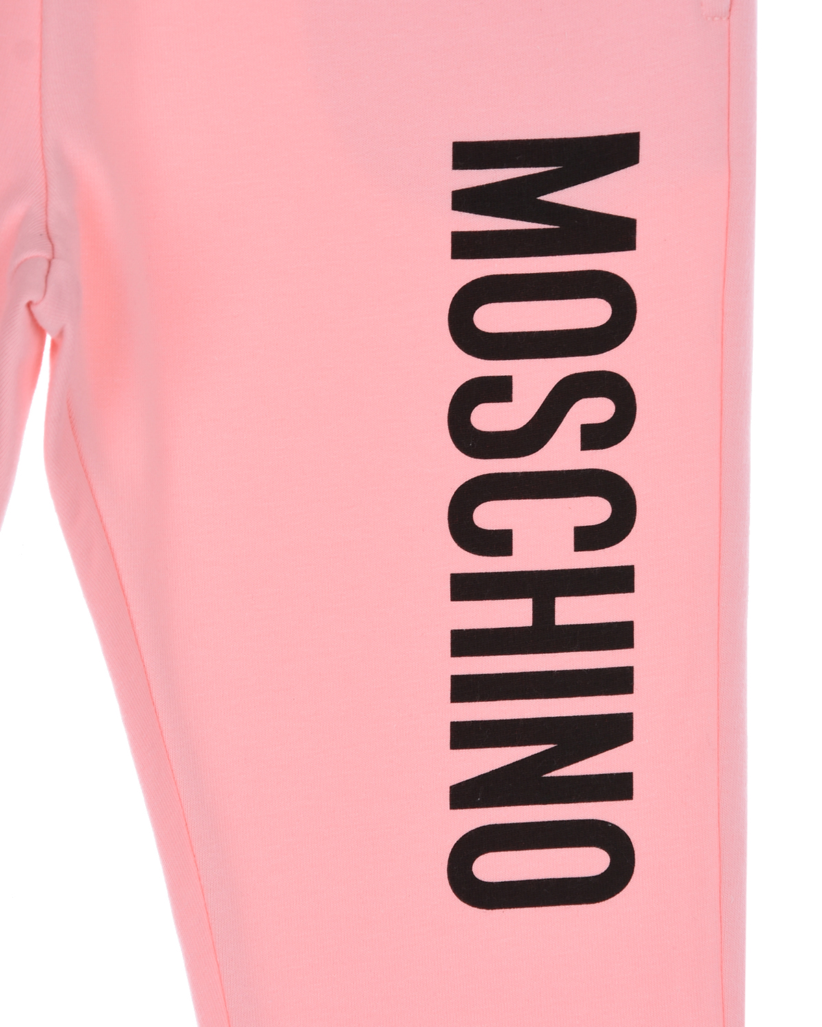 Розовые спортивные брюки Moschino детские, размер 104, цвет розовый - фото 3