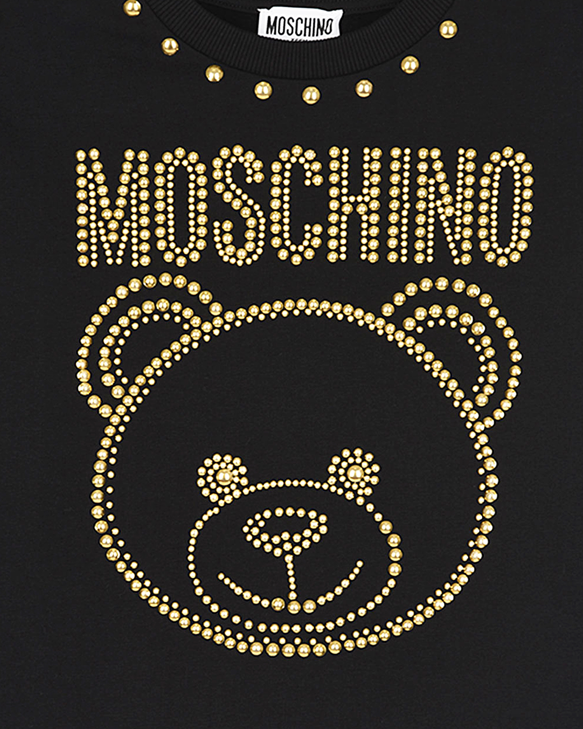 Свитшот с металлической отделкой Moschino детский, размер 128, цвет черный - фото 3