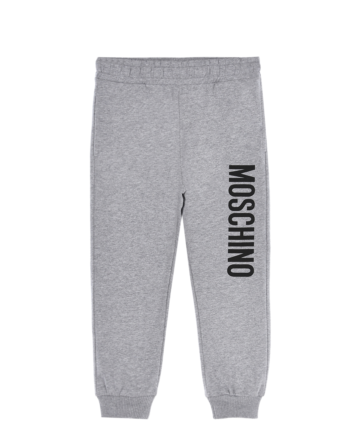 Серые спортивные брюки с логотипом Moschino детские, размер 104, цвет серый - фото 1