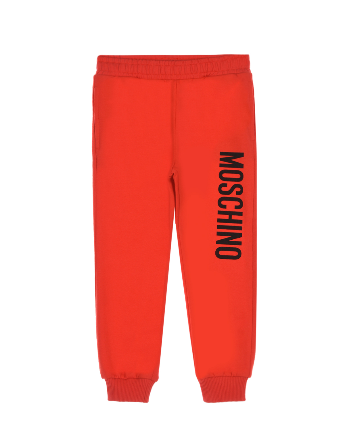 Красные спортивные брюки с принтом "медвежонок" Moschino детские, размер 104, цвет красный - фото 1