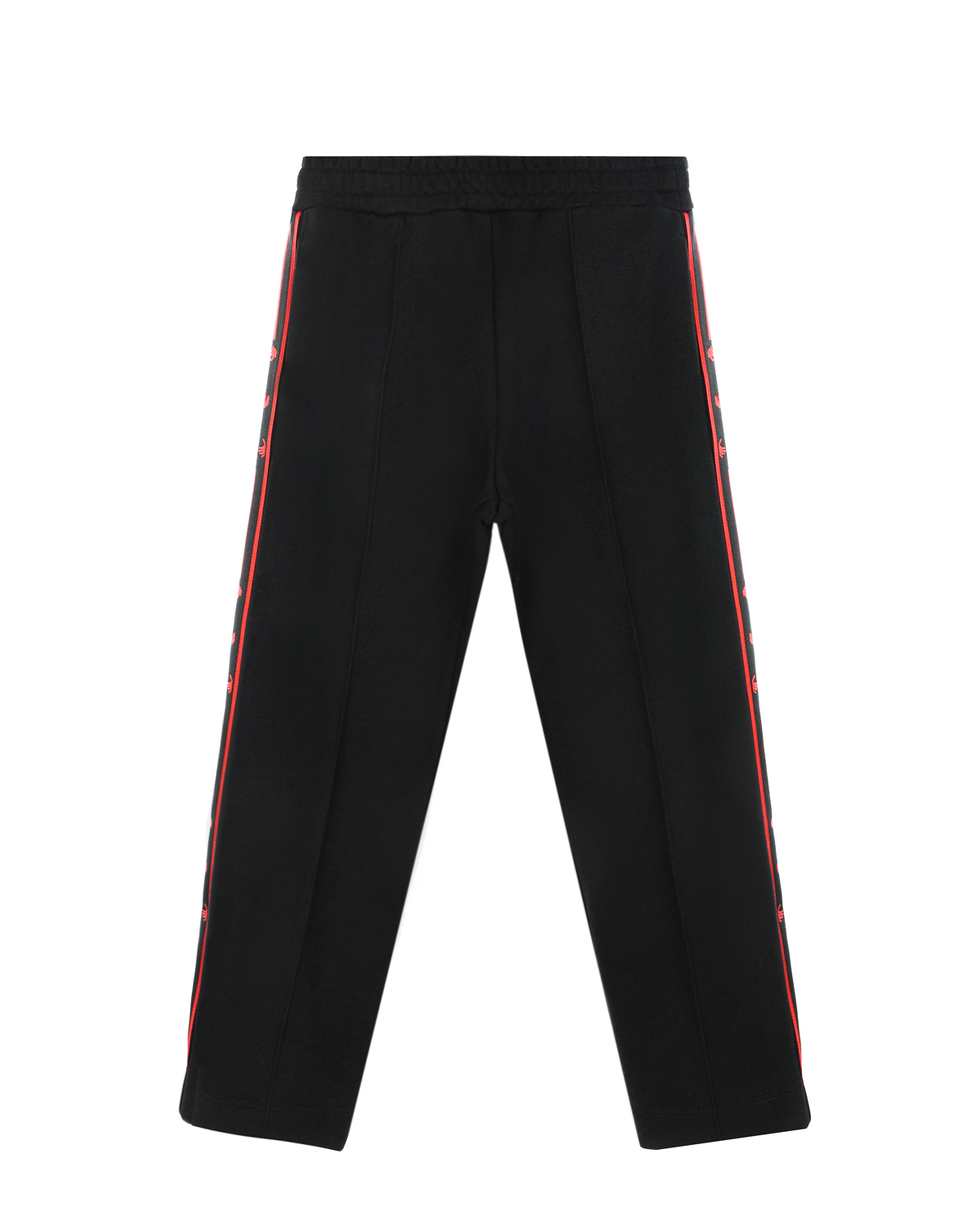 Черные спортивные брюки с красными лампасами Off-White детские, размер 128, цвет черный