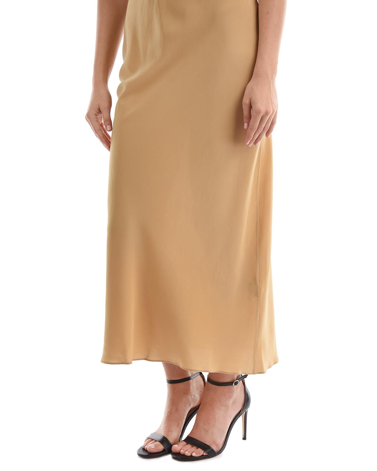 Шелковое платье-комбинация Olivia von Halle, размер 40, цвет золотой - фото 7