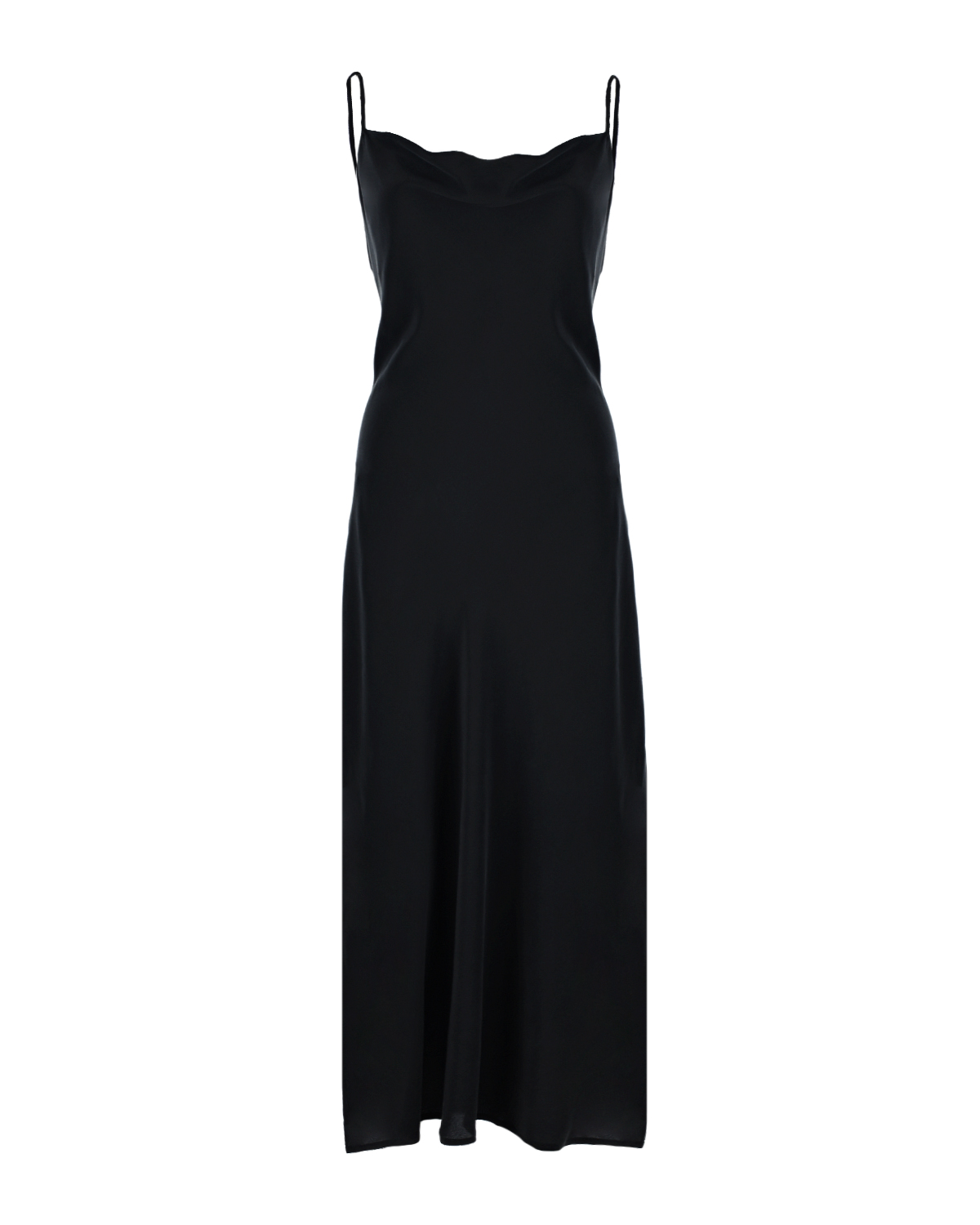 Черное шелковое платье Olivia von Halle, размер 42, цвет черный - фото 1