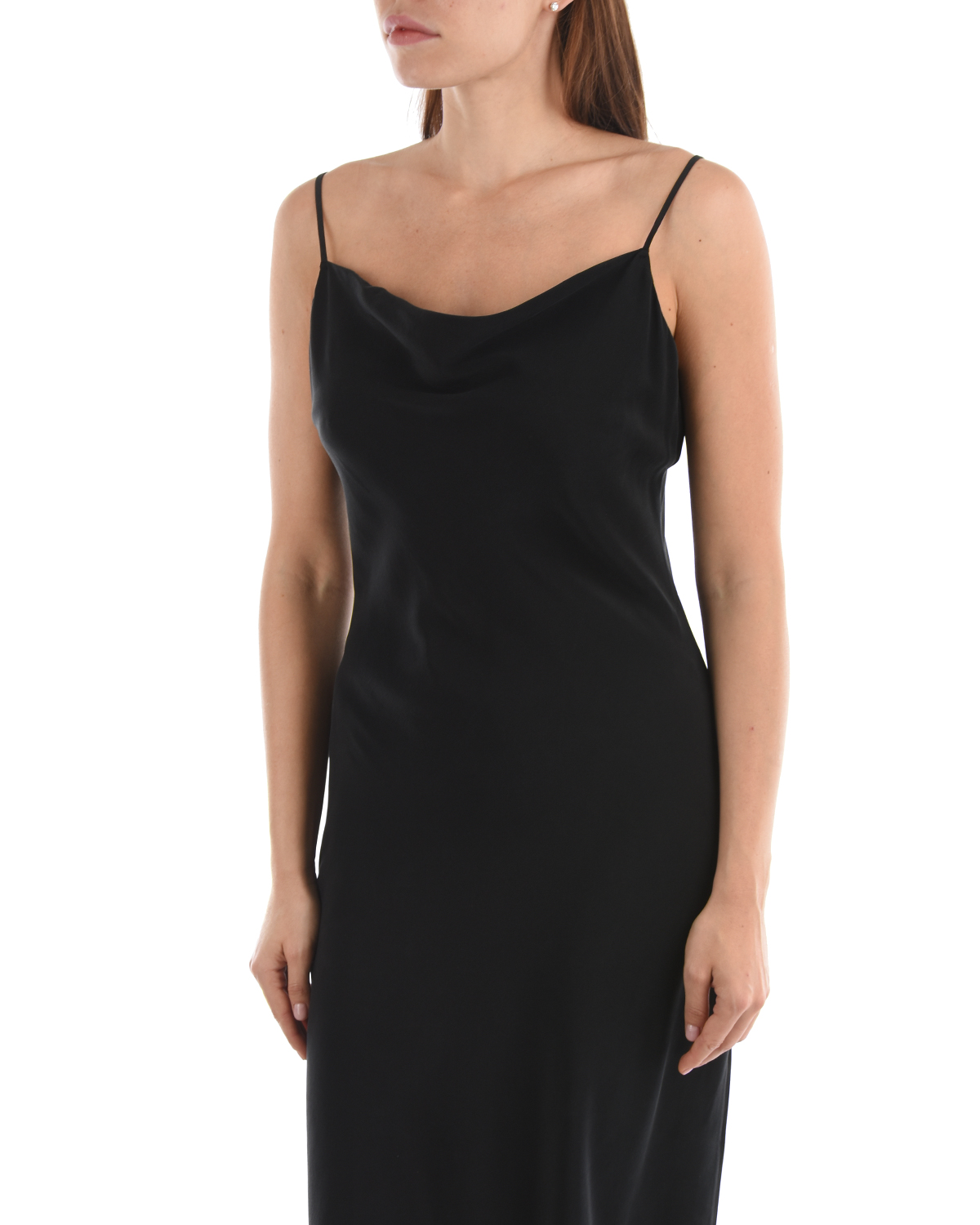 Черное шелковое платье Olivia von Halle, размер 42, цвет черный - фото 9