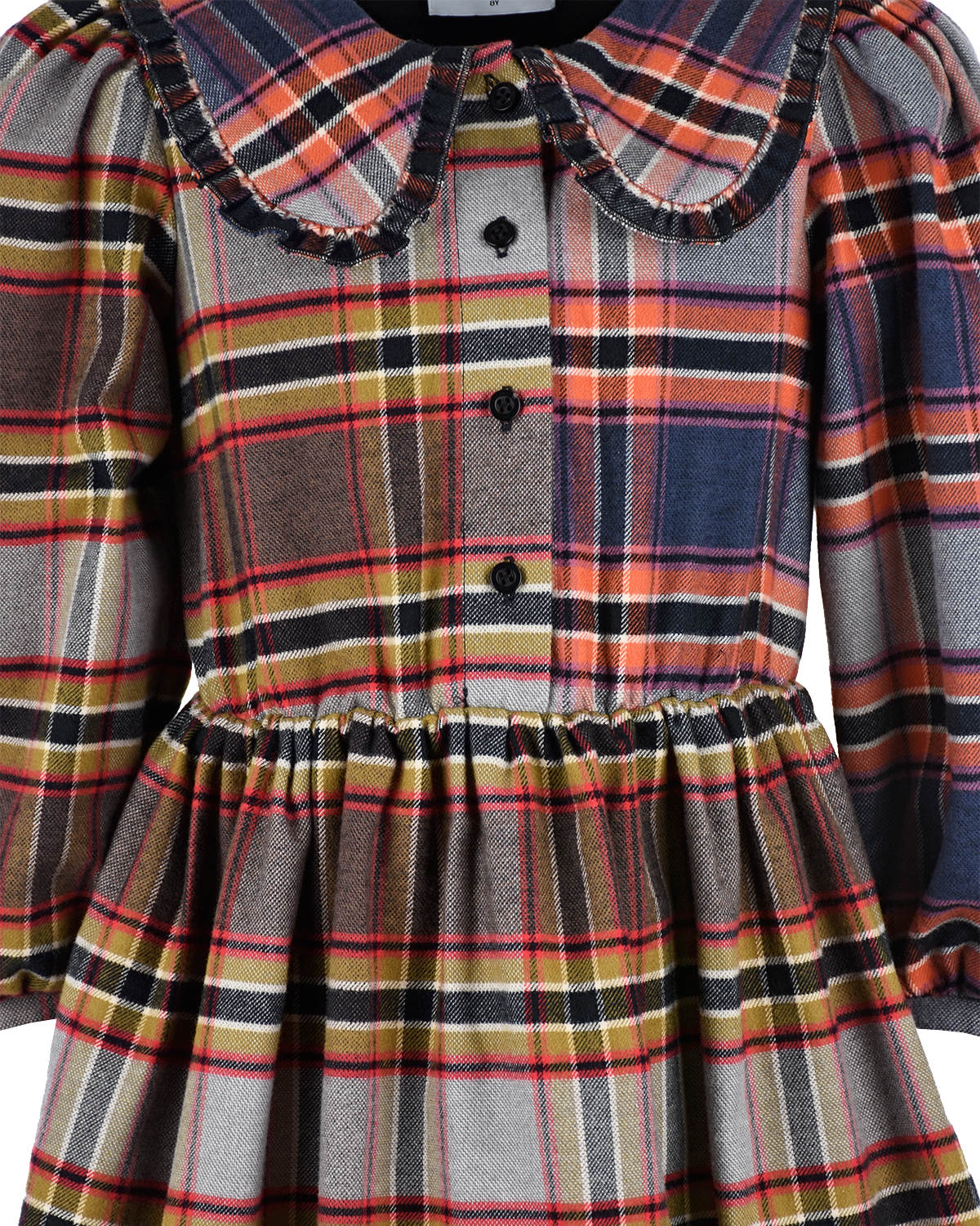 Платье из хлопка в клетку Paade Mode детское, размер 116, цвет мультиколор - фото 3