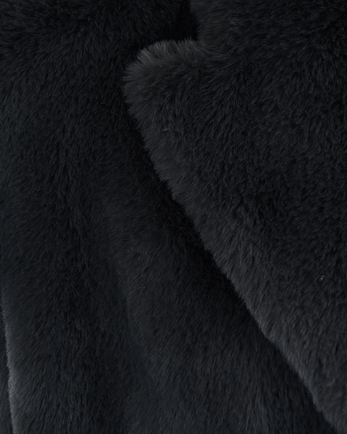 Серое пальто из эко-меха Parosh, размер 40, цвет серый - фото 8