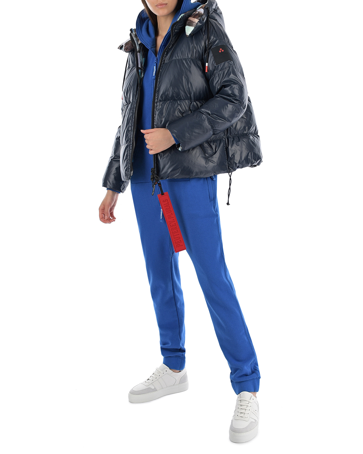 Зимняя двухсторонняя куртка Peuterey, размер 38, цвет синий - фото 2