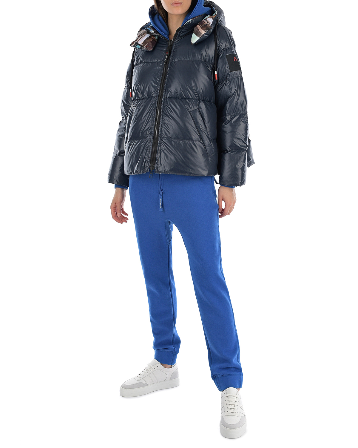 Зимняя двухсторонняя куртка Peuterey, размер 38, цвет синий - фото 3