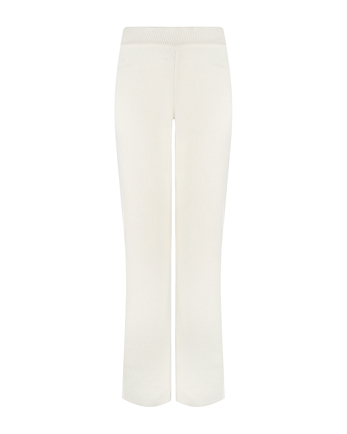Трикотажные брюки молочного цвета Pietro Brunelli, размер 42