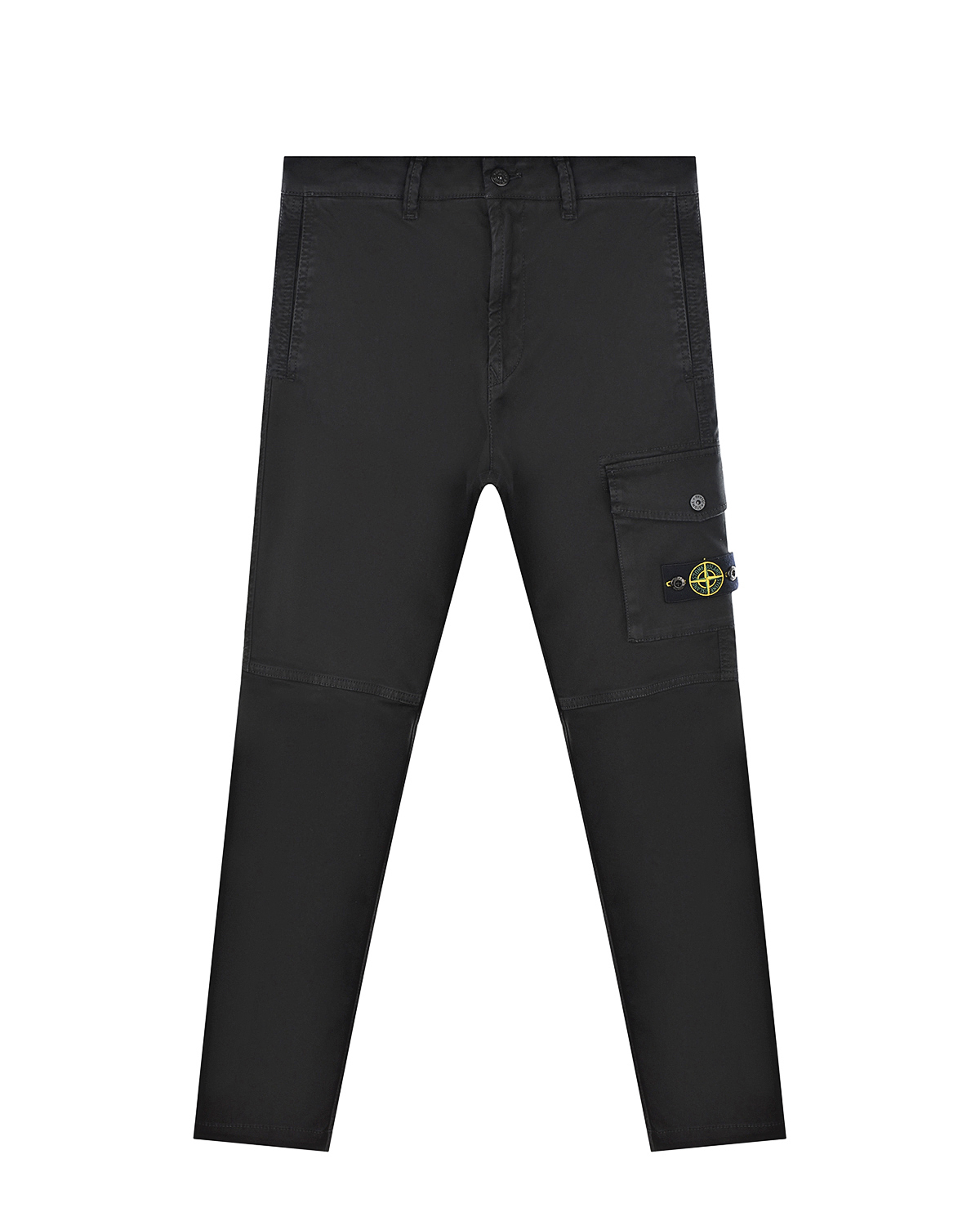 Черные брюки с накладным карманом Stone Island детские, размер 164, цвет нет цвета