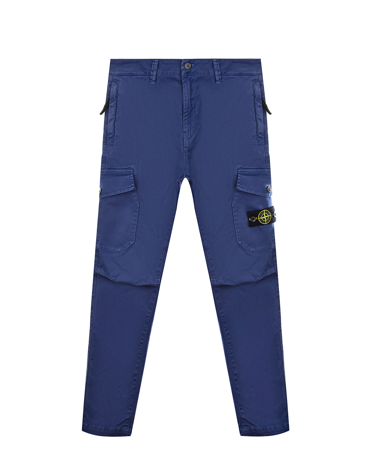 Синие брюки с накладными карманами Stone Island детские, размер 128, цвет нет цвета