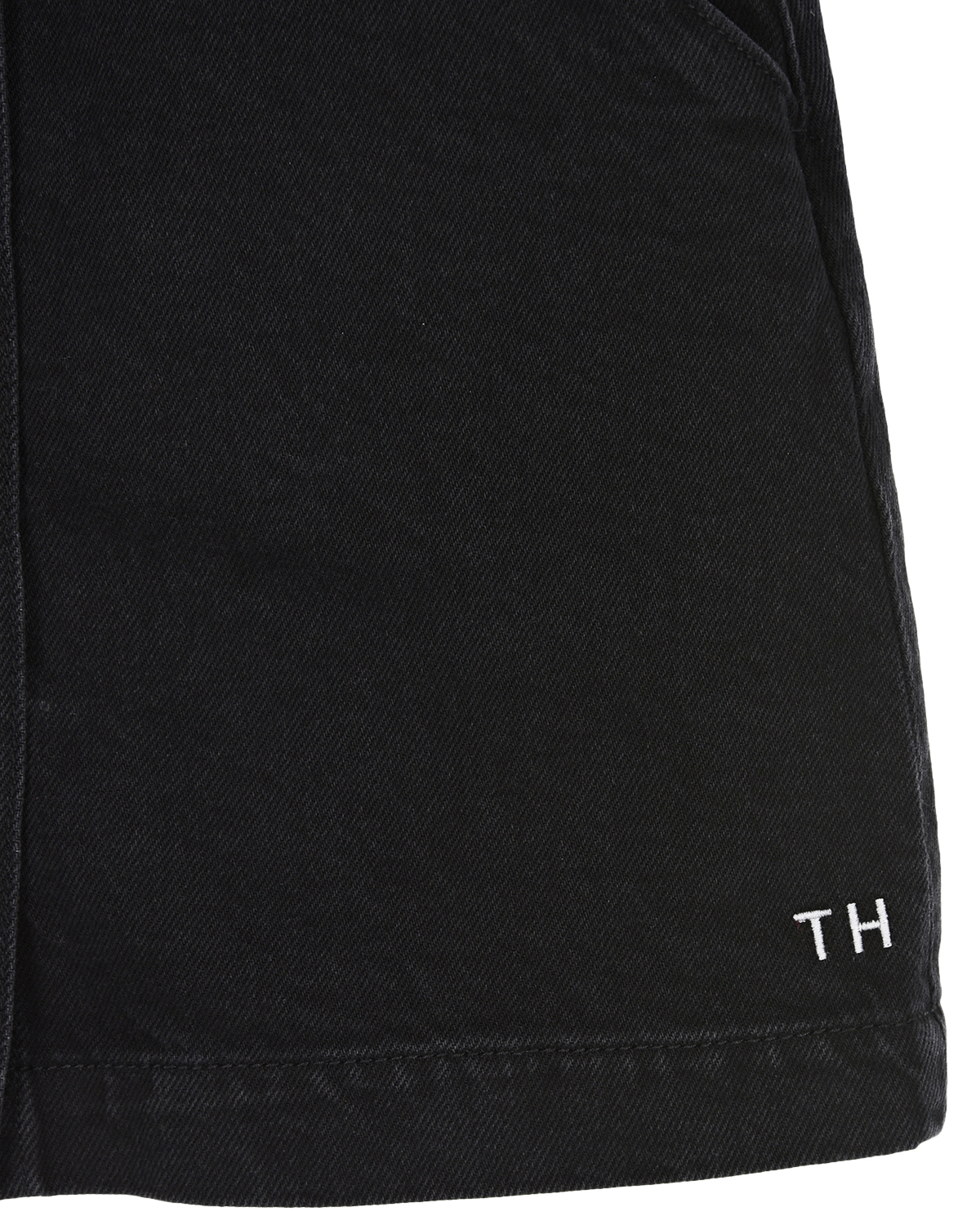 Черная джинсовая юбка Tommy Hilfiger детская, размер 140, цвет черный - фото 3
