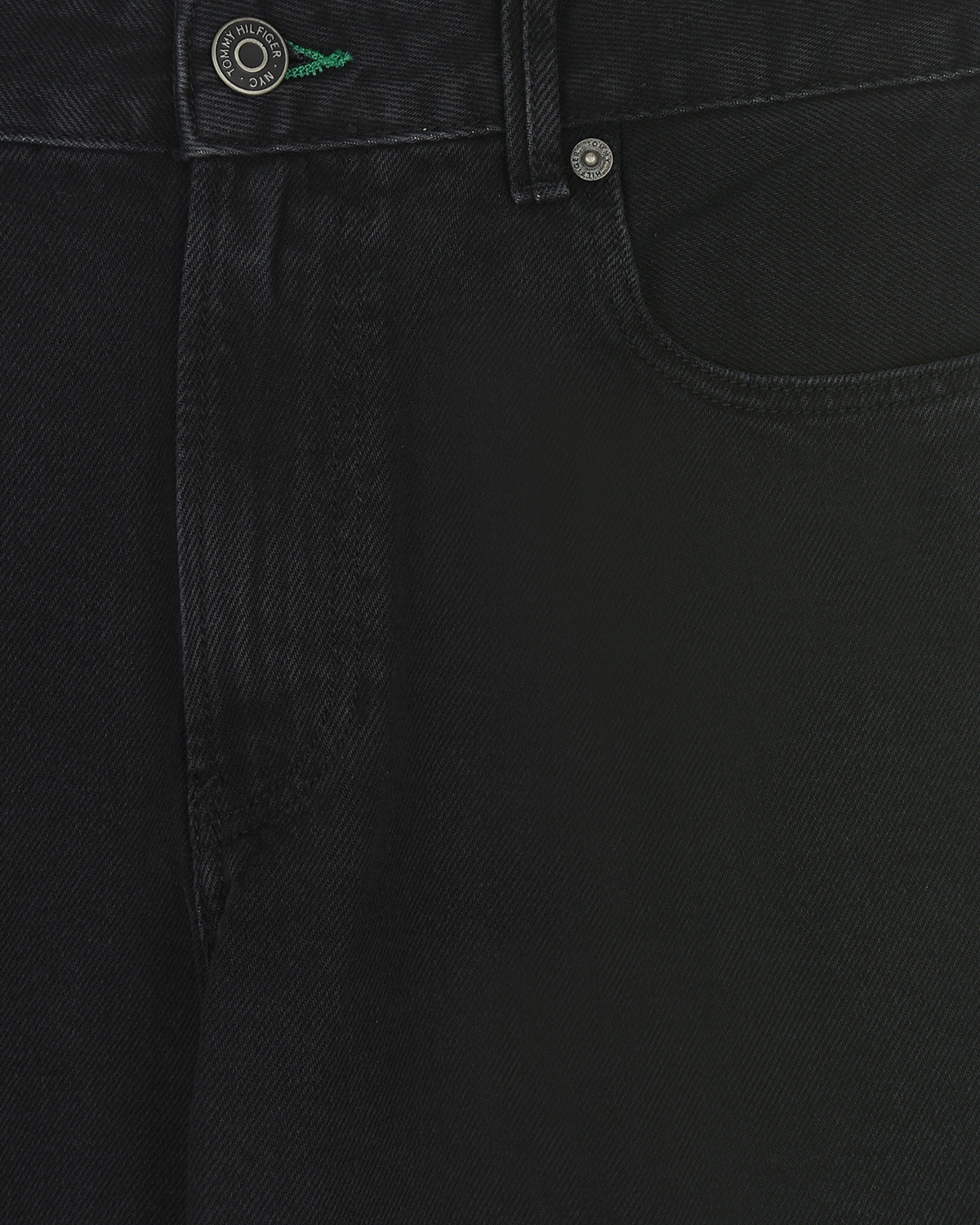 Черные джинсы прямого кроя Tommy Hilfiger детские, размер 140, цвет черный - фото 3