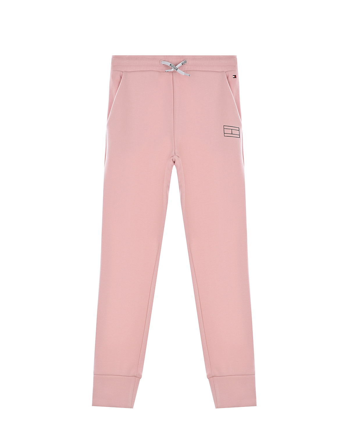 Розовые спортивные брюки Tommy Hilfiger детские, размер 140, цвет нет цвета - фото 1
