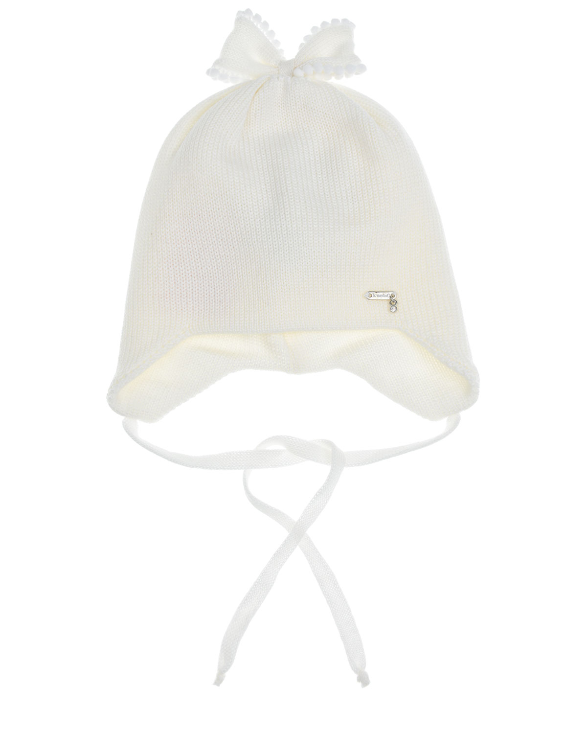 

Белая шерстяная шапка с бантиком Il Trenino детская, Белый, Белая шерстяная шапка с бантиком Il Trenino детская
