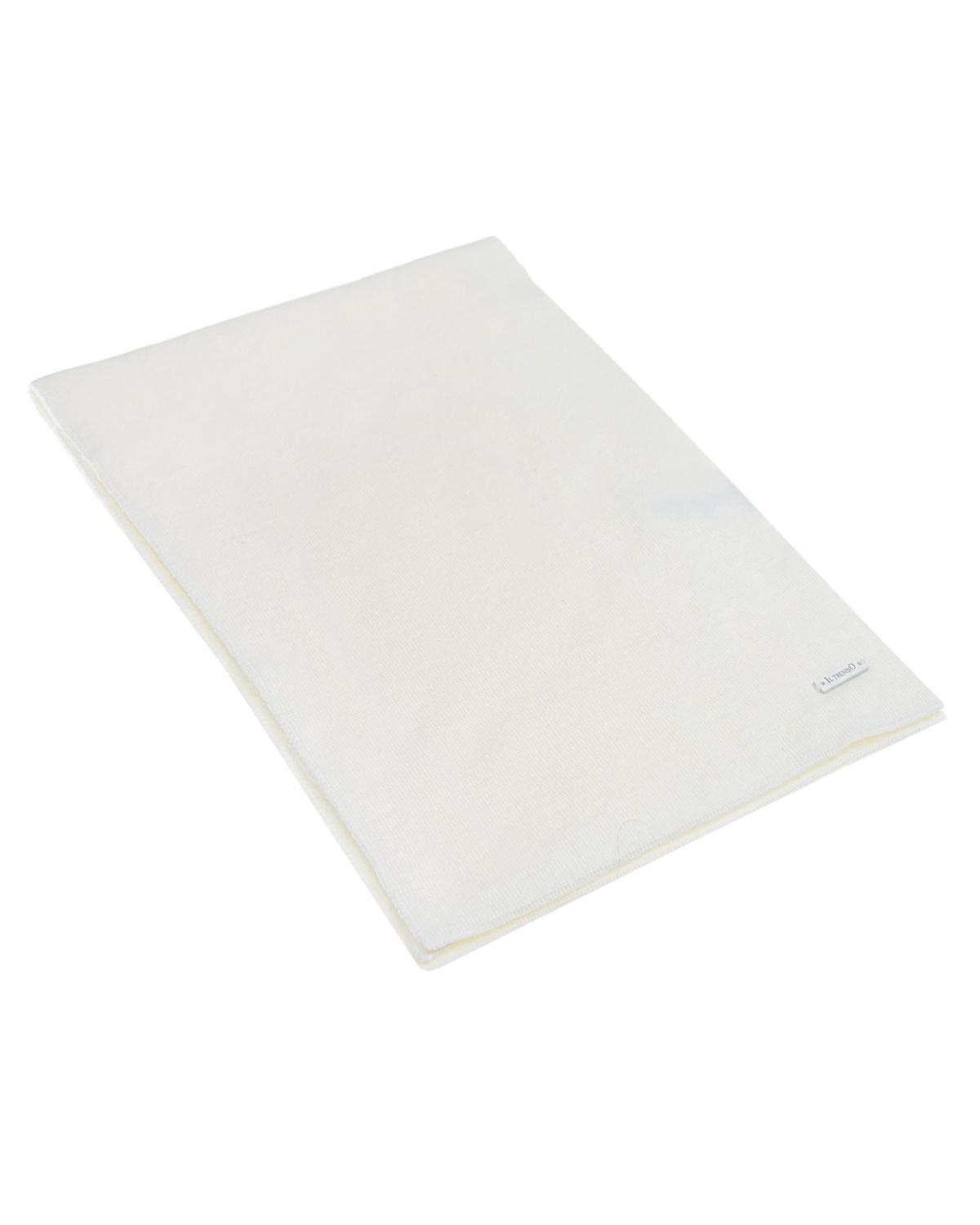 Белый шерстяной шарф, 160х25 см Il Trenino детский, размер unica - фото 1