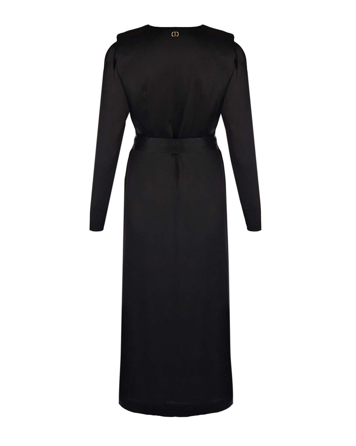 Черное платье с поясом TWINSET, размер 40, цвет черный - фото 6