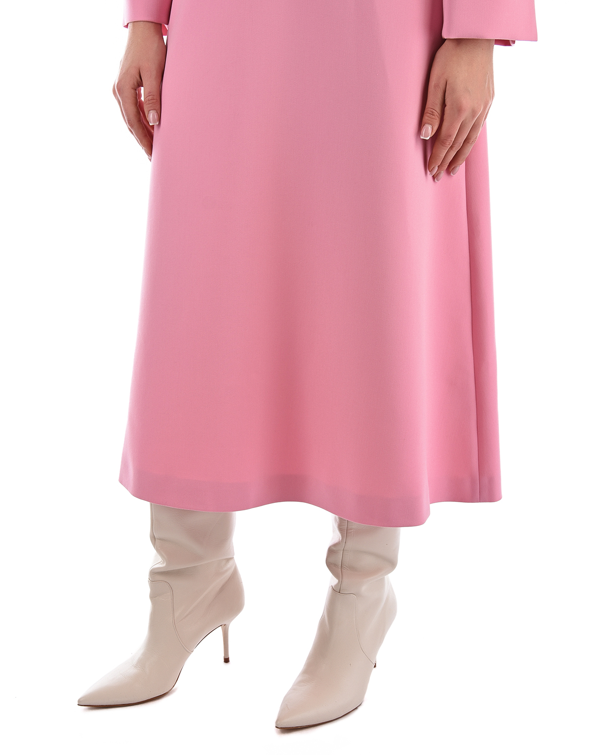 Розовое приталенное платье Vivetta, размер 44, цвет розовый - фото 8