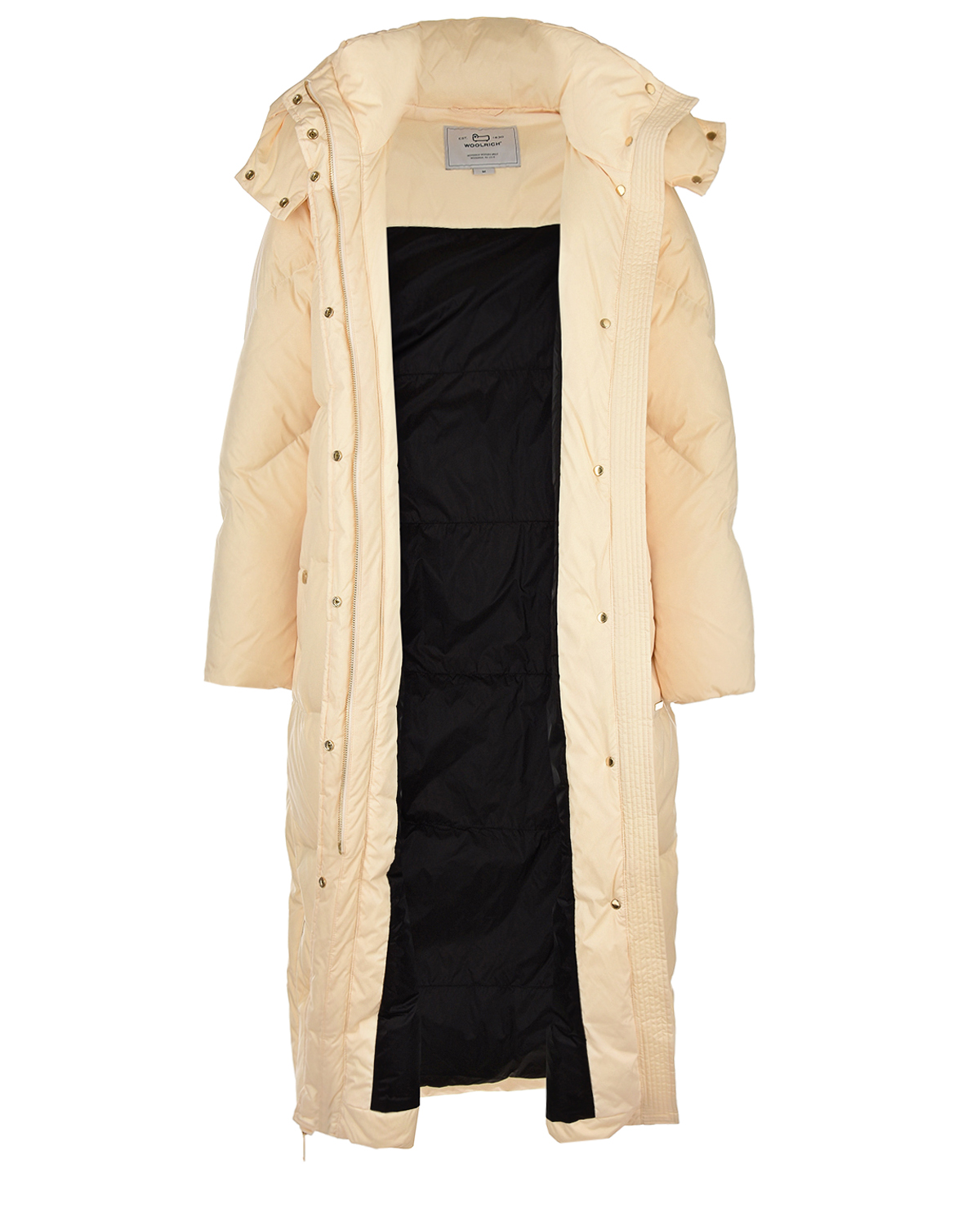 Стеганое пальто молочного цвета Woolrich, размер 40 - фото 5