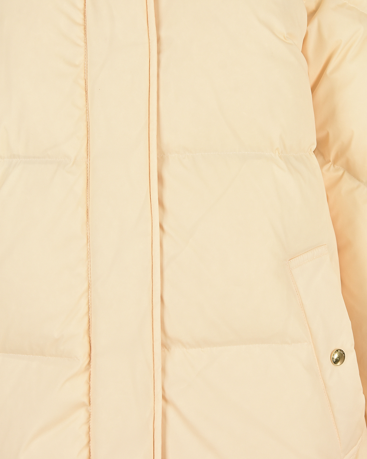 Стеганое пальто молочного цвета Woolrich, размер 40 - фото 7