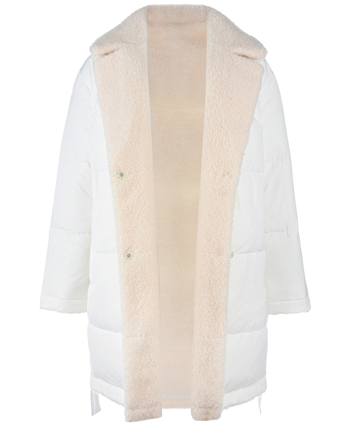 Двухстороннее укороченное пальто Yves Salomon, размер 36, цвет нет цвета - фото 6