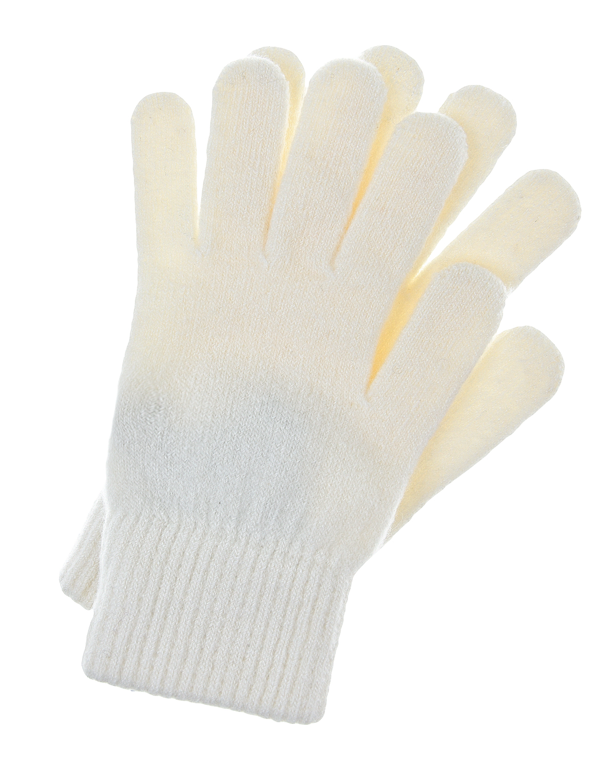 Белые перчатки из кашемира Yves Salomon, размер unica, цвет нет цвета