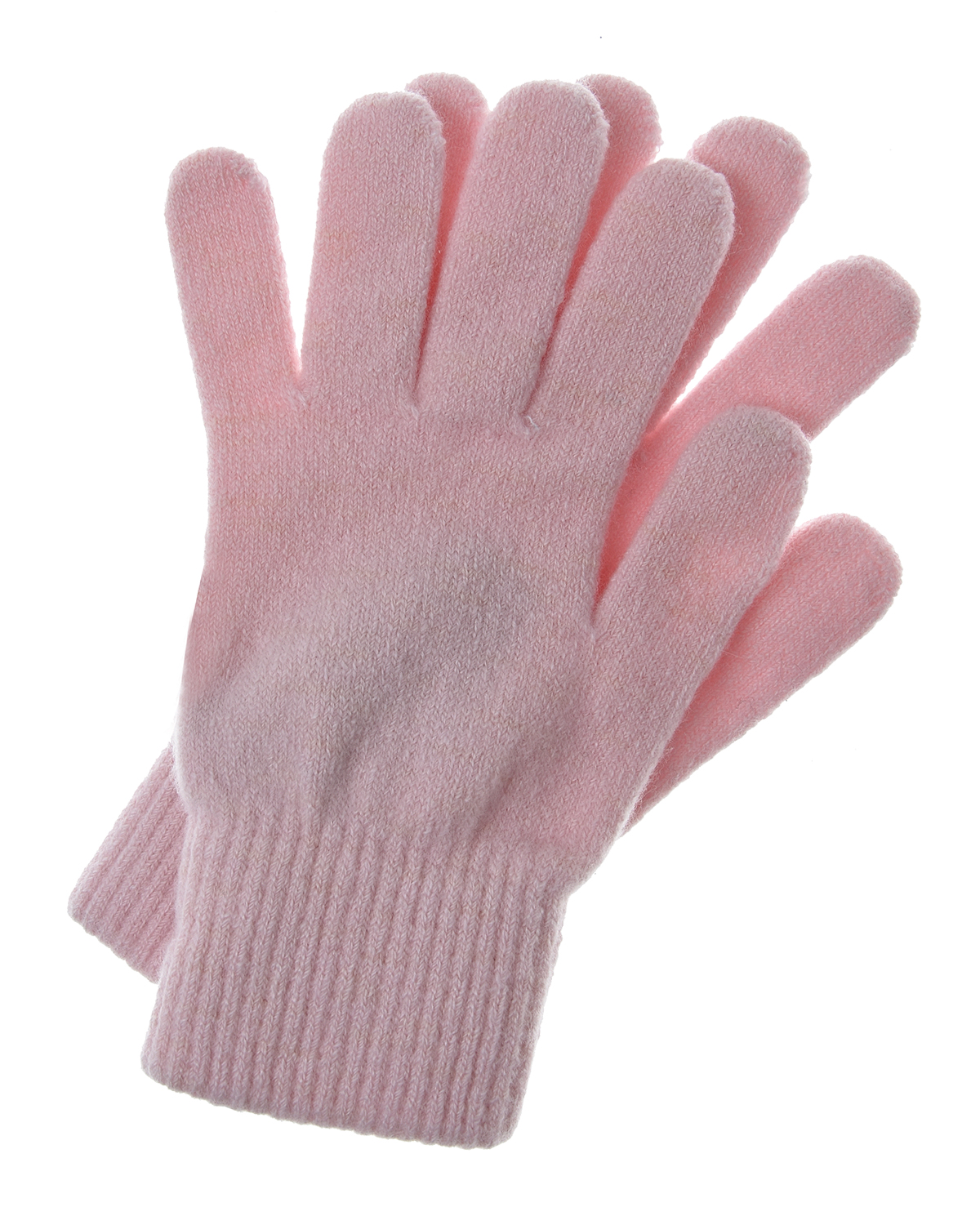 Розовые перчатки из кашемира Yves Salomon, размер unica, цвет розовый