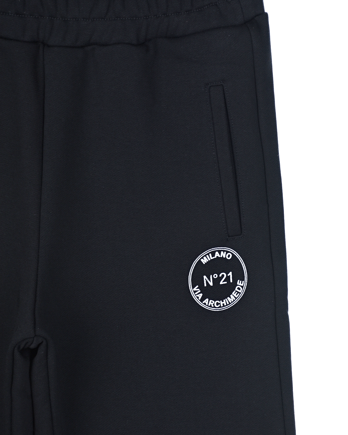 Черные спортивные брюки с логотипом No. 21 детские, размер 116, цвет черный - фото 3