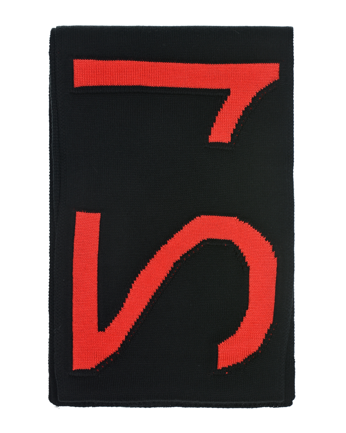 Черный шарф с красным логотипом, 165x26 см No. 21 детский, размер 1 - фото 3