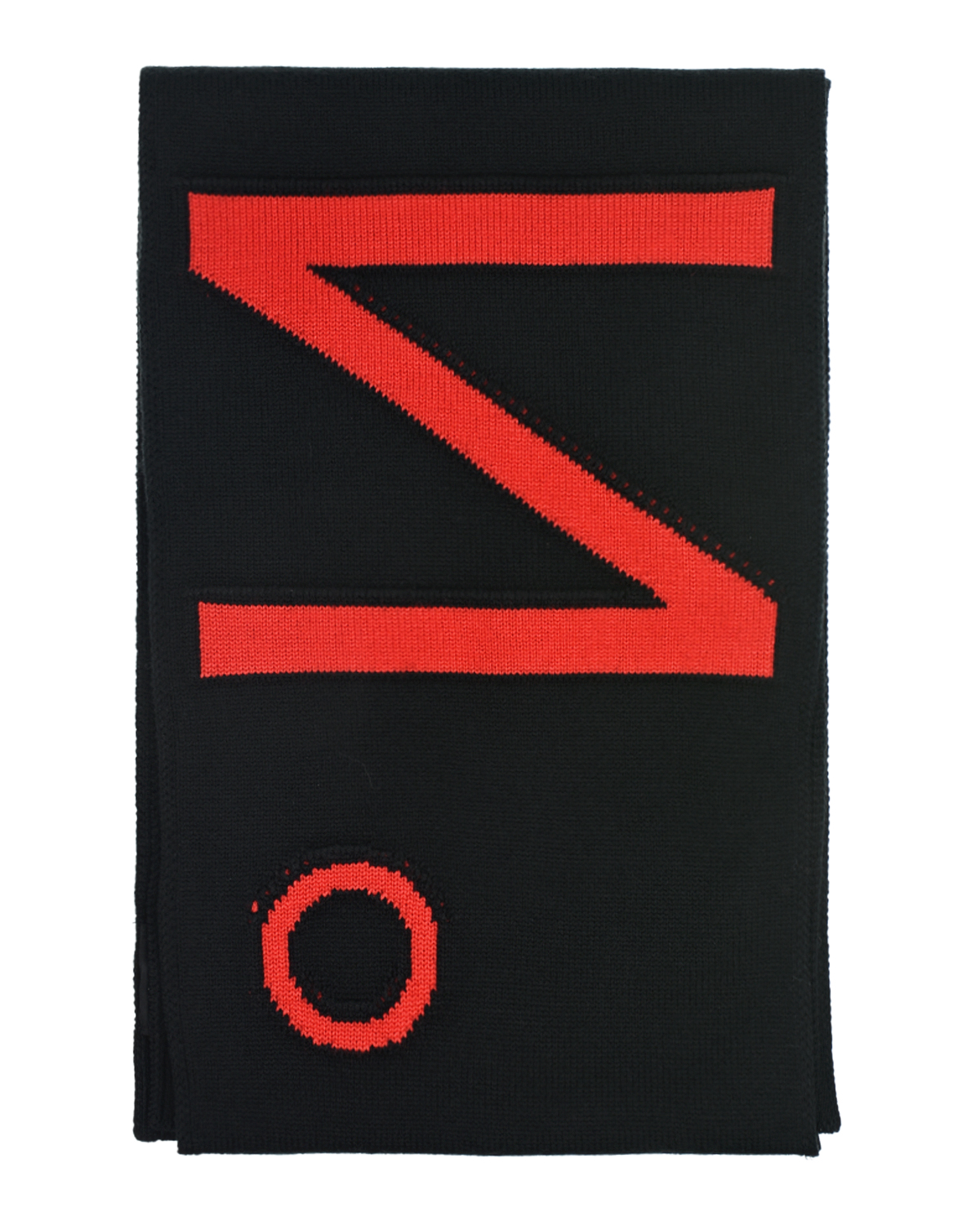 Черный шарф с красным логотипом, 165x26 см No. 21 детский, размер 1 - фото 4