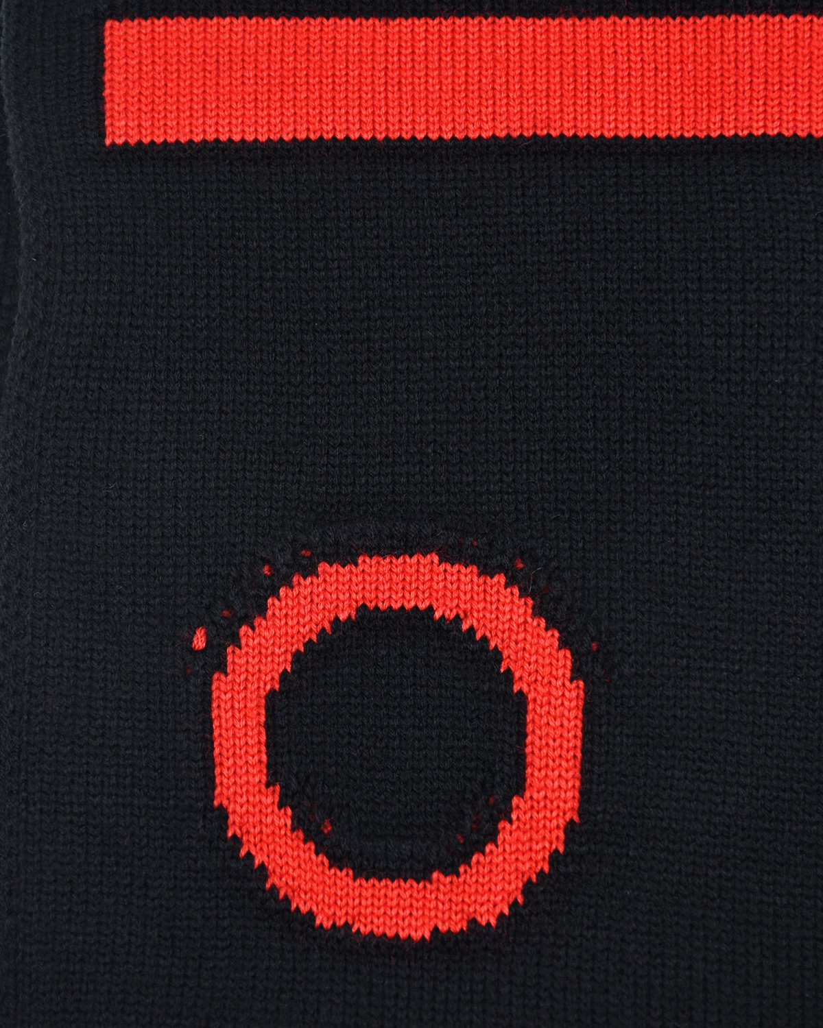 Черный шарф с красным логотипом, 165x26 см No. 21 детский, размер 1 - фото 5