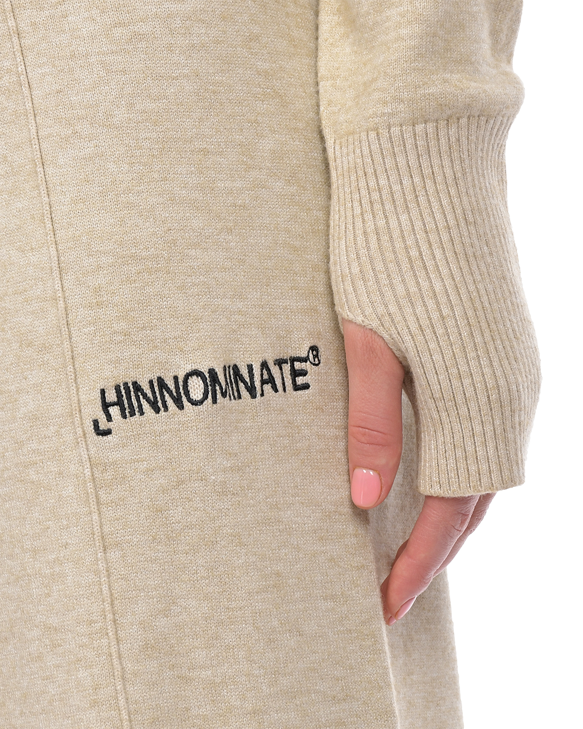 Бежевые брюки палаццо Hinnominate, размер 40, цвет бежевый - фото 6