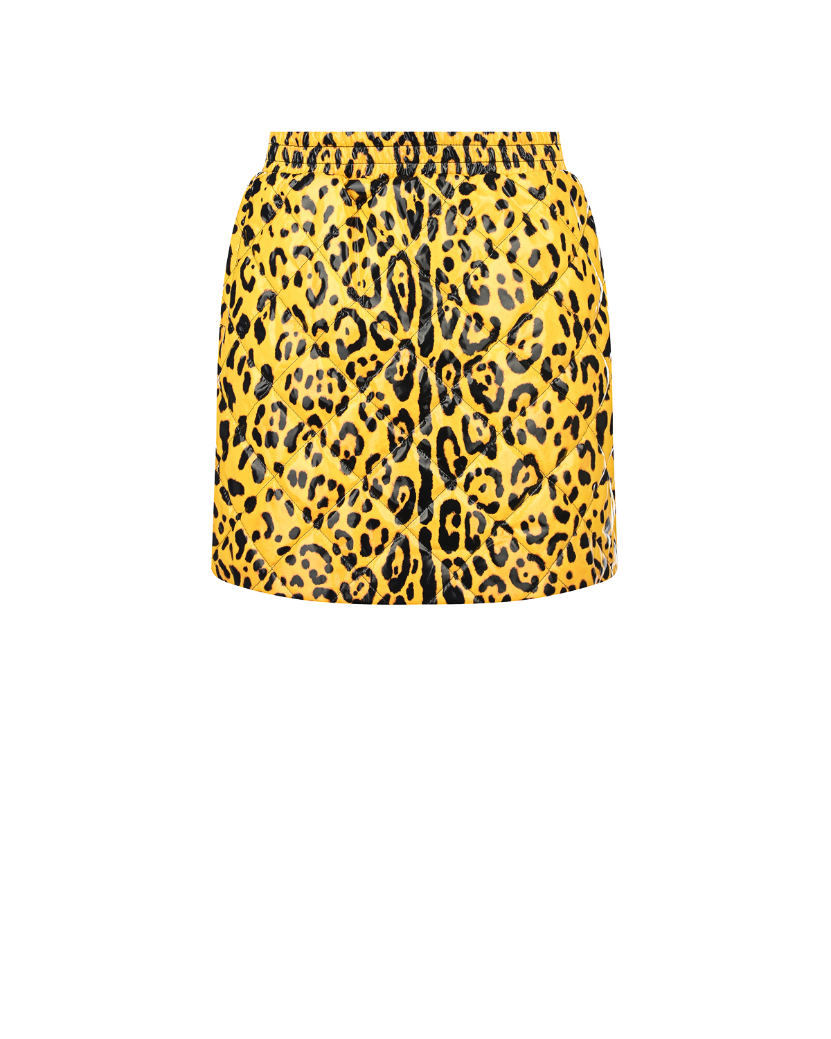 Желтая юбка с леопардовым принтом Dolce&Gabbana детская